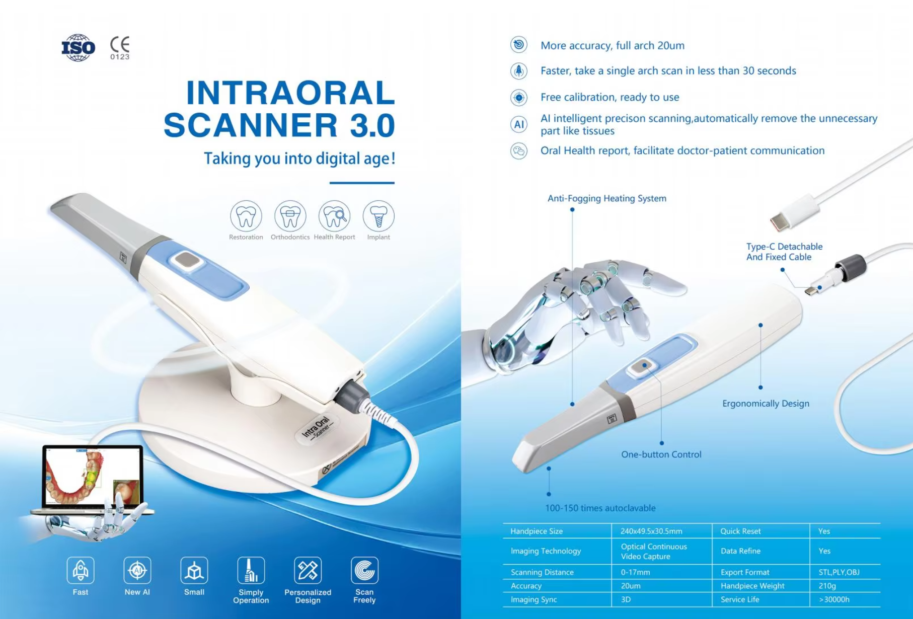 Intraoral Scanner - Side View