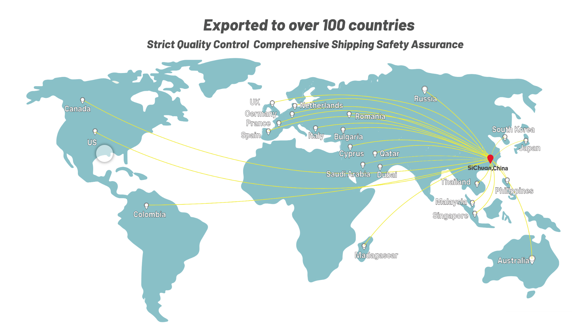 Global Shipping Exported to over 100 countries  Strict Quality Control Comprehensive Shipping Safety Assurance
